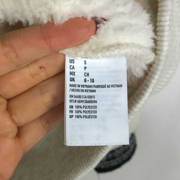 AE American Eagle Sherpa Zip Up Hoodie - Picture 6 of 8